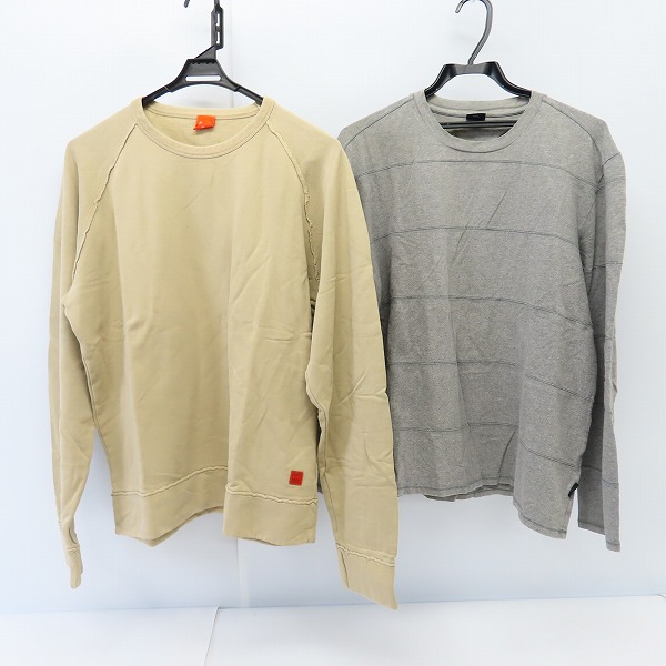実際に弊社で買取させて頂いたHUGO BOSS/ヒューゴボス クルーネックスウェット/L/STee /XXL 2点セット