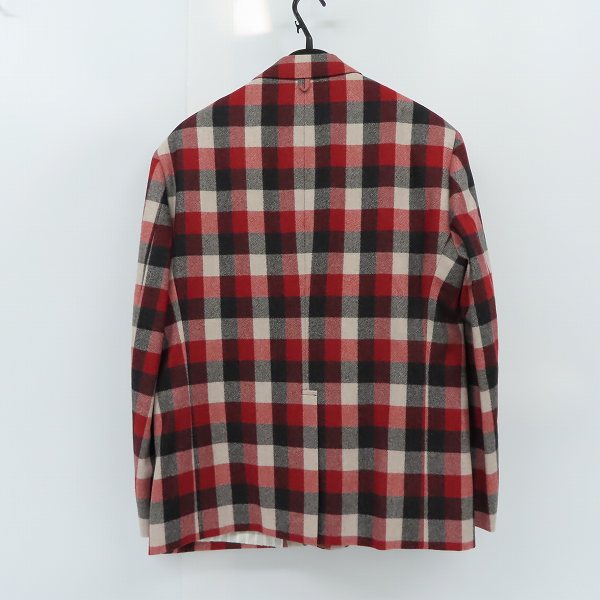 実際に弊社で買取させて頂いたBLACK FLEECE by Brooks Brothers/ブラックフリース ブルックスブラザーズ チェック3Bテーラードジャケット レッド/BB3の画像 1枚目