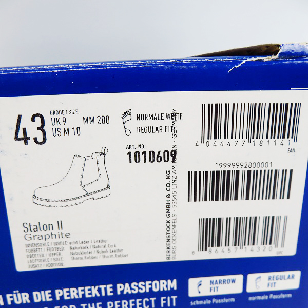 実際に弊社で買取させて頂いたBIRKENSTOCK/ビルケンシュトック Stalon Ⅱ 1010609/28.0の画像 9枚目