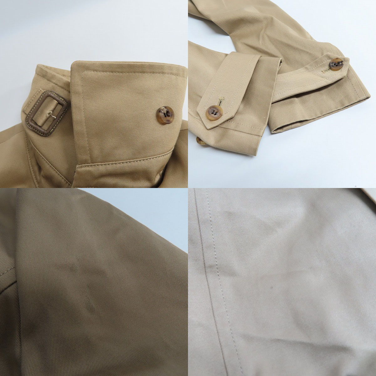 実際に弊社で買取させて頂いたato/アトウ ダブルトレンチコート/46の画像 7枚目