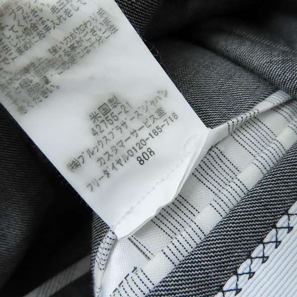 実際に弊社で買取させて頂いたBLACK FLEECE by Brooks Brothers/ブラックフリース ブルックスブラザーズ ウール 3Bテーラードジャケット/BB4の画像 5枚目
