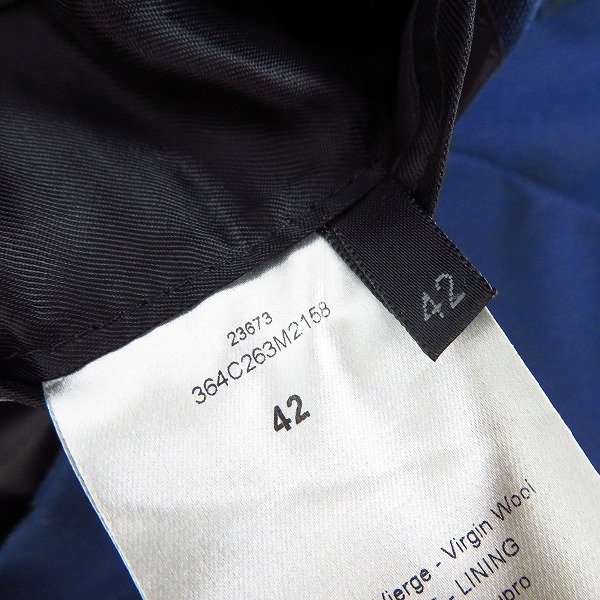 実際に弊社で買取させて頂いた【JPタグ】Dior HOMME/ディオールオム ウールテーラードジャケット 364C263Ｍ2158/42の画像 3枚目
