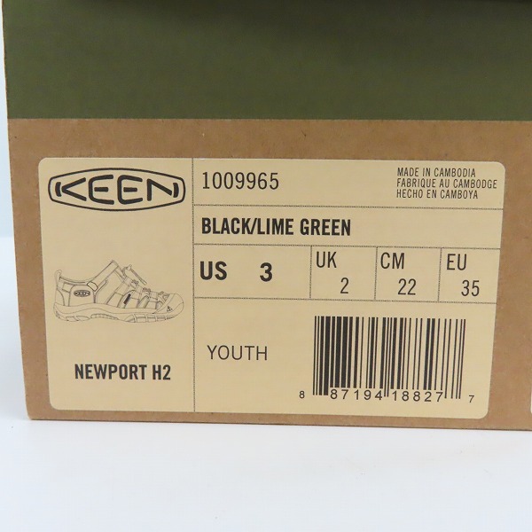 実際に弊社で買取させて頂いたKEEN/キーン NEWPORT H2/ニューポート サンダル 1009965/22.0の画像 7枚目