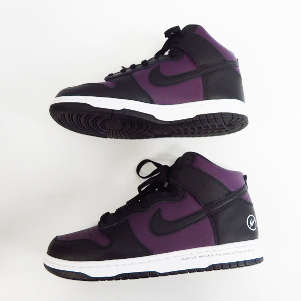 実際に弊社で買取させて頂いたNIKE/ナイキ×FRAGMENT DESIGN/フラグメントデザイン DUNK HI/F ダンクハイ 北京 DJ0382-600/28の画像 3枚目