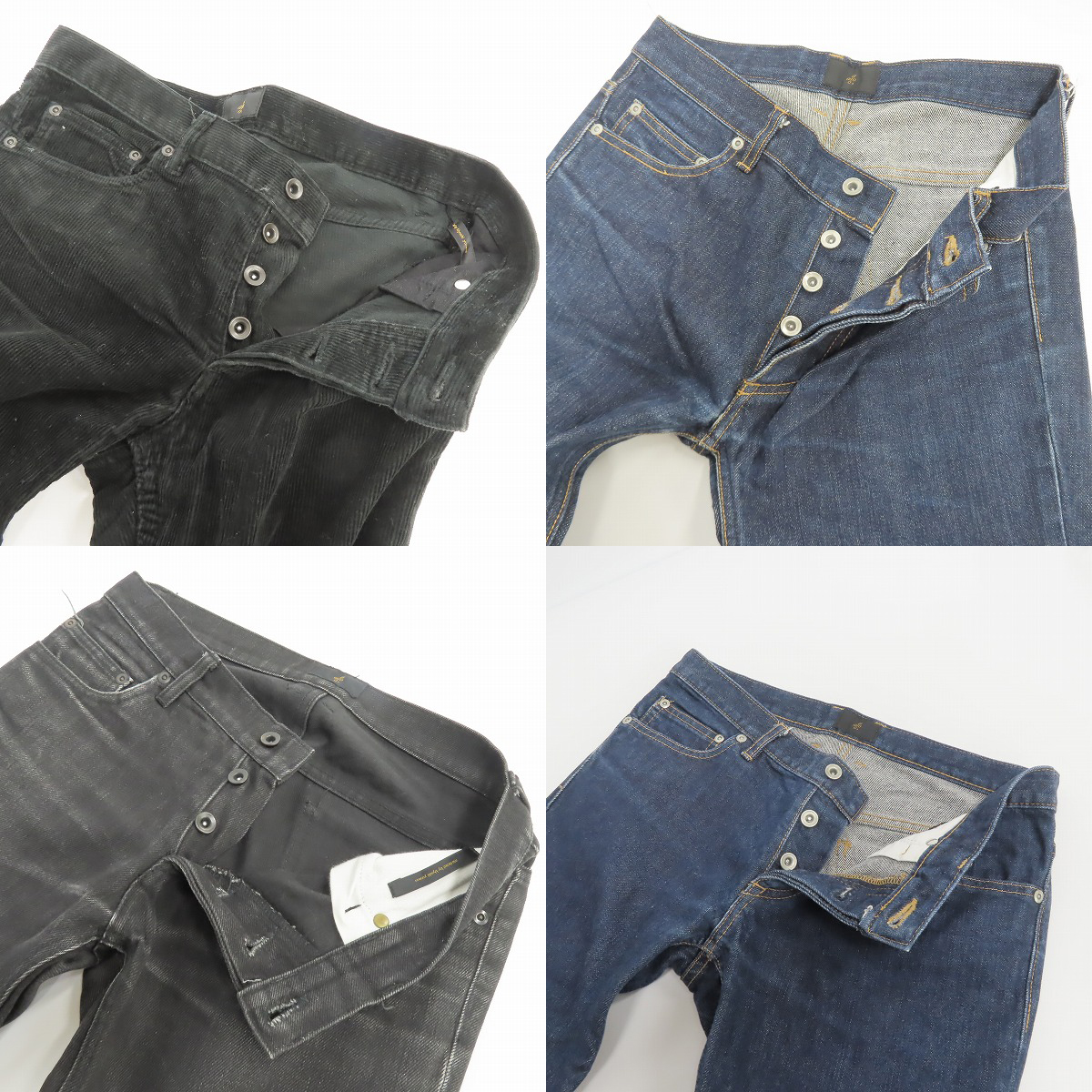 実際に弊社で買取させて頂いたato/アトウ コーデュロイ/デニムパンツ/44 4点セットの画像 7枚目