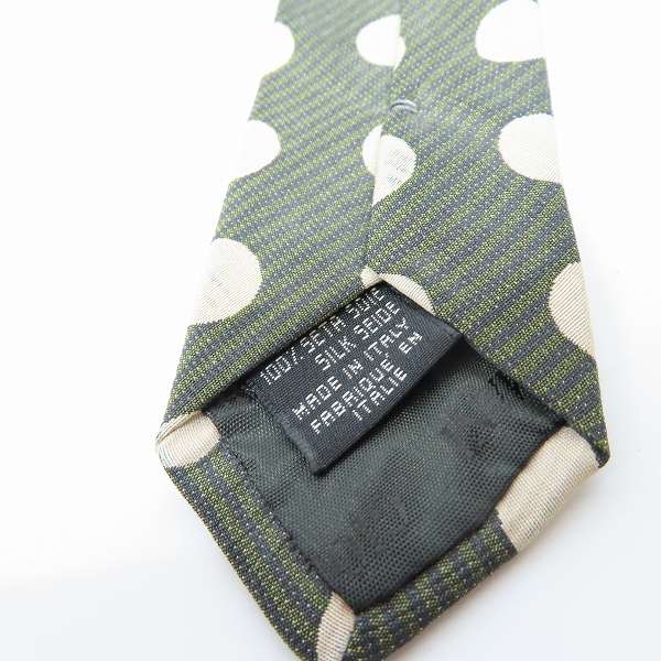 実際に弊社で買取させて頂いたGIORGIO ARMANI/ジョルジオアルマーニ CRAVATTE ドット柄 シルク ネクタイ の画像 2枚目