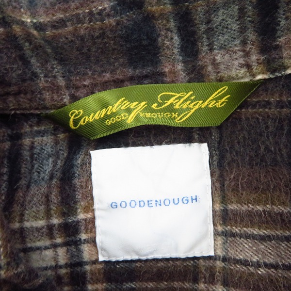 実際に弊社で買取させて頂いたGOOD ENOUGH/グッドイナフ 長袖 チェックシャツ/Mの画像 2枚目