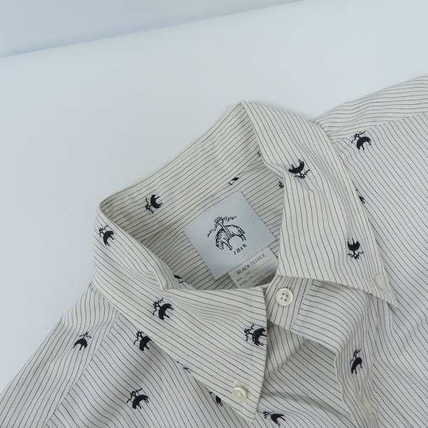 実際に弊社で買取させて頂いたBLACK FLEECE by Brooks Brothers/ブラックフリース ブルックスブラザーズ ロゴ長袖シャツ/BB3の画像 4枚目