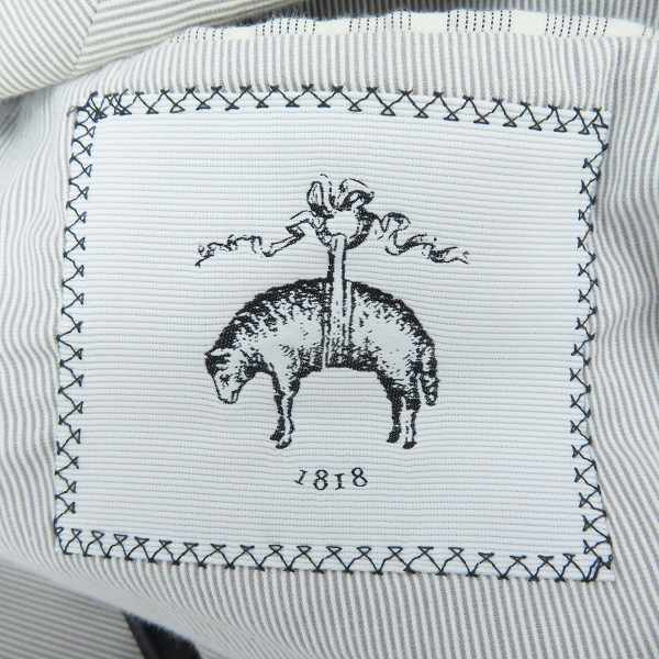実際に弊社で買取させて頂いたBrooks Brothers/ブルックスブラザーズ ヘアラインストライプ3Bテーラードジャケット ホワイト×グレー/BB3の画像 3枚目