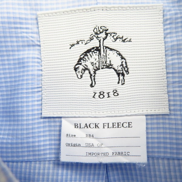 実際に弊社で買取させて頂いたBLACK FLEECE by Brooks Brothers/ブラックフリース ブルックスブラザーズ ボタンダウンチェック長袖シャツ/BB4の画像 2枚目