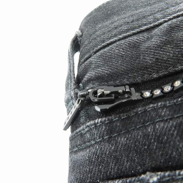 実際に弊社で買取させて頂いたユニフォームエクスペリメント 16AW FIVE STAR SLIM-FIT STRETCH DAMAGED JEANS ストレッチデニム UE-167008 /31の画像 8枚目