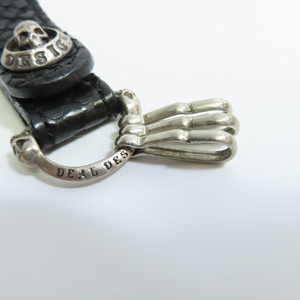 実際に弊社で買取させて頂いたDEAL DESIGN/ディールデザイン スカルコンチョ ベルトループ キーホルダーの画像 4枚目