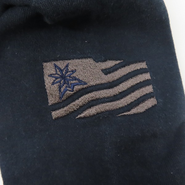 実際に弊社で買取させて頂いたBackChannel/バックチャンネル BKCNLロゴ プルオーバーパーカー ブラック系/Lの画像 7枚目