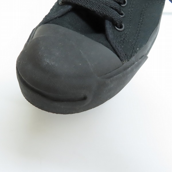 実際に弊社で買取させて頂いたCONVERSE/コンバース JACK PURCELL/ジャックパーセル スニーカー 黒 1R779/29の画像 6枚目