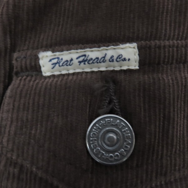 実際に弊社で買取させて頂いたTHE FLAT HEAD/フラットヘッド コーデュロイジャケット F-00J-001 Lの画像 4枚目