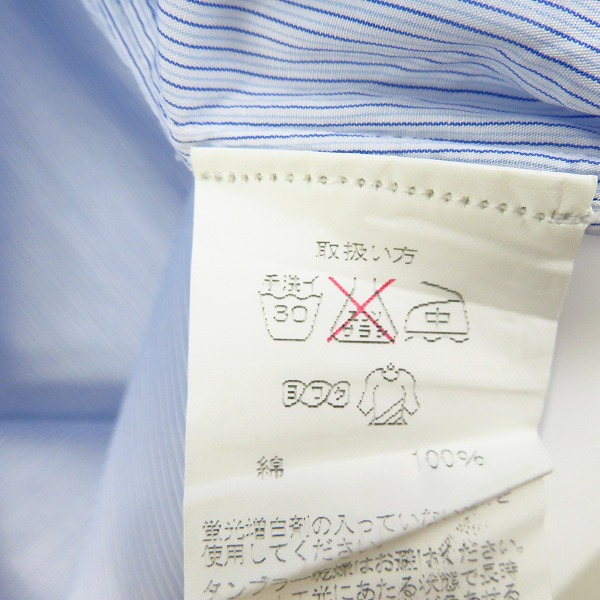 実際に弊社で買取させて頂いたBLACK FLEECE by Brooks Brothers/ブラックフリース ブルックスブラザーズ ボタンダウンストライプ長袖シャツ/BB4の画像 3枚目