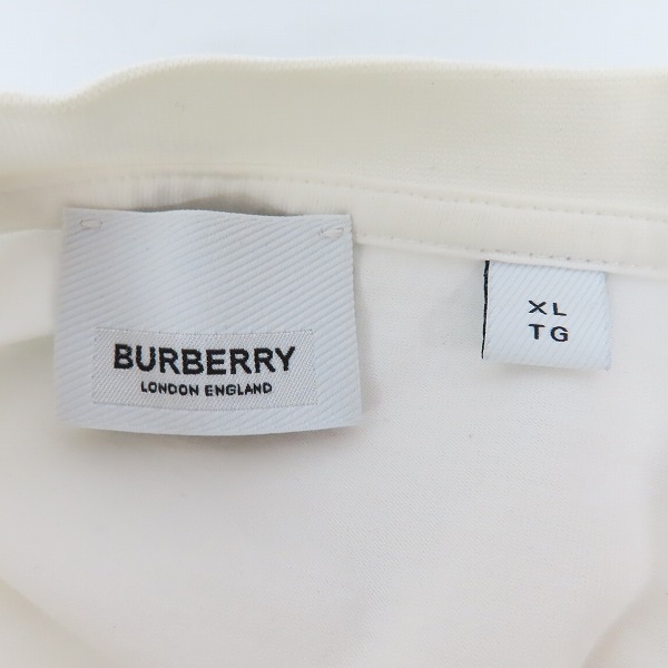 実際に弊社で買取させて頂いたBURBERRY/バーバリー ワンポイント TBロゴTシャツ 8032186/XLの画像 2枚目