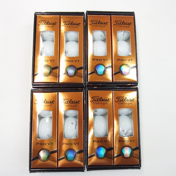 実際に弊社で買取させて頂いた【未使用/マーク入り】Titleist/タイトリスト PRO V1 ゴルフボール 2ダース