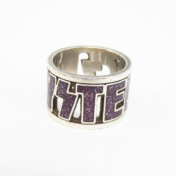 実際に弊社で買取させて頂いたHysterics/ヒステリックス ロゴデザイン シルバーリング 14号の画像 2枚目