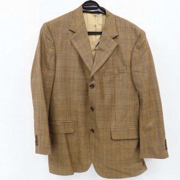 実際に弊社で買取させて頂いたBROOKS BROTHERS/ブルックスブラザーズ グレンチェック 3B テーラードジャケット ブラウン/40S