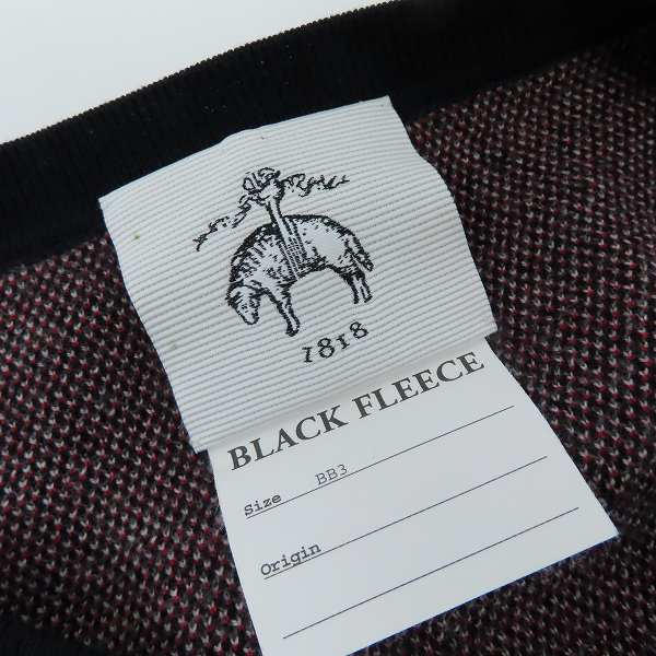 実際に弊社で買取させて頂いたBLACK FLEECE by Brooks Brothers/ブラックフリースブルックスブラザーズ ウール Vネック ニットセーター/BB3の画像 2枚目