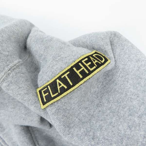実際に弊社で買取させて頂いたTHE FLAT HEAD/フラットヘッド スウェット ジップブルゾン グレー 38の画像 8枚目