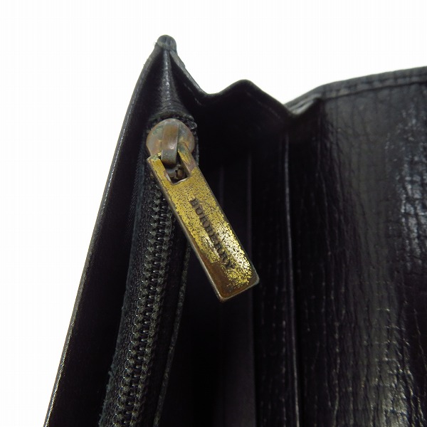 実際に弊社で買取させて頂いたBURBERRY/バーバリー 二つ折り 長財布/ウォレット シボレザーの画像 5枚目