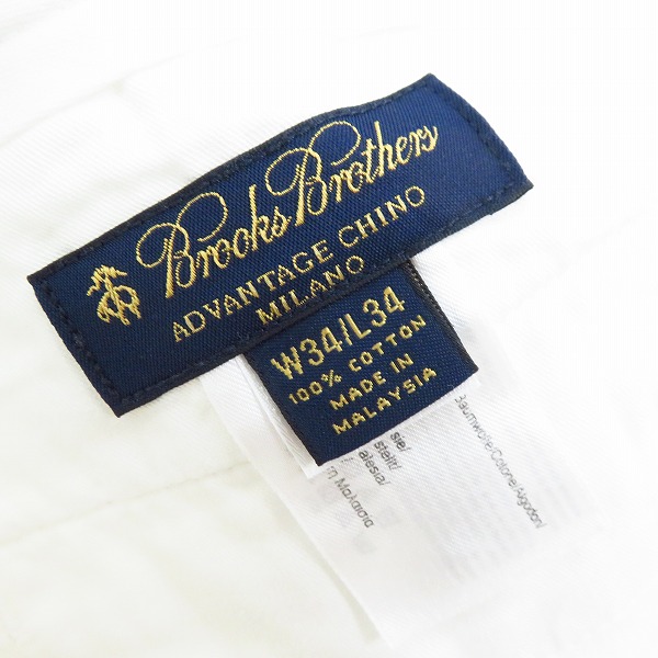 実際に弊社で買取させて頂いた【未使用】BROOKS BROTHERS/ブルックスブラザーズ ADVANTAGE CHINO パンツ/34の画像 3枚目