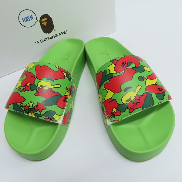 A BATHING APE × HAYN/エイプ×ハイアン STA CAMO SLIDE SANDAL/ベイプ 