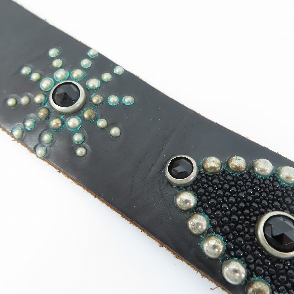 実際に弊社で買取させて頂いたHTC/HOLLYWOOD TRADING CO./ハリウッドトレーディングカンパニー スタッズベルト/36の画像 5枚目