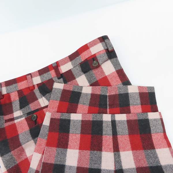 実際に弊社で買取させて頂いたBLACK FLEECE by Brooks Brothers/ブラックフリース ブルックスブラザーズ チェック柄 ウール ハーフパンツ BB3の画像 6枚目