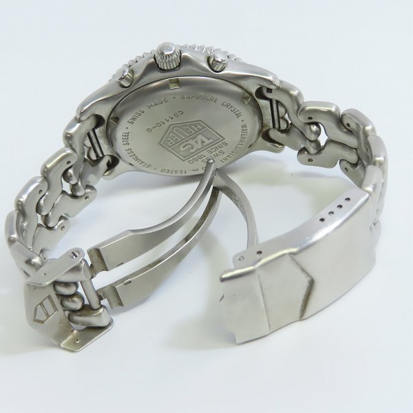 実際に弊社で買取させて頂いたTAG HEUER/タグ ホイヤー Professional 200/プロフェッショナル クロノグラフ クォーツ腕時計 CG1110-0【動作未確認】の画像 2枚目