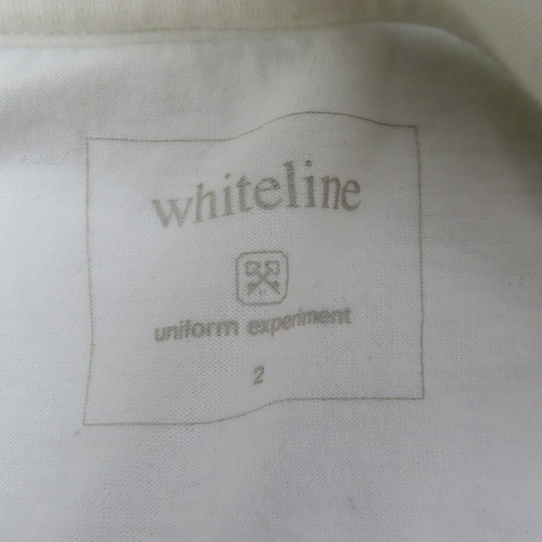 実際に弊社で買取させて頂いたユニフォームエクスペリメント ホワイトライン STAR BOXLOGO SLEEVE 5STAR CUT SEWN カットソー UE-156088/2の画像 2枚目