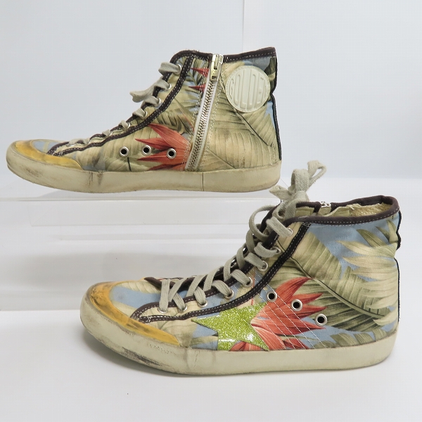 実際に弊社で買取させて頂いたGOLDEN GOOSE/ゴールデングース FRANCY/フランシー サイドジップ ハイカットスニーカー/41の画像 3枚目