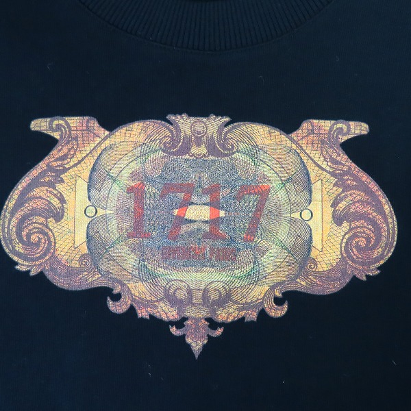 実際に弊社で買取させて頂いたGIVENCHY/ジバンシー  長袖 スウェット/トレーナー カットソー ブラック 17S 7333 653/XSの画像 5枚目