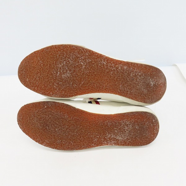 実際に弊社で買取させて頂いたBROOKS BROTHERS/ブルックスブラザーズ トリコロールライン レザースニーカー/7.5の画像 2枚目