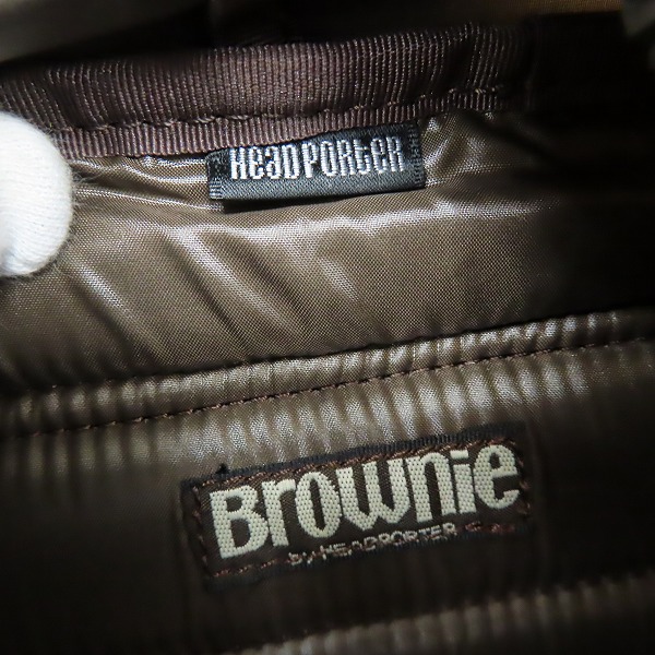 実際に弊社で買取させて頂いたHEAD PORTER/ヘッドポーター BROWNIE チェック柄 バックパック/リュックサックの画像 4枚目