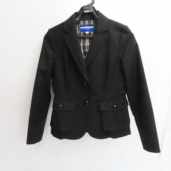 実際に弊社で買取させて頂いたBURBERRY BLUE LABEL/バーバリーブルーレーベル 裏地チェック総柄 2Bテーラードジャケット/38