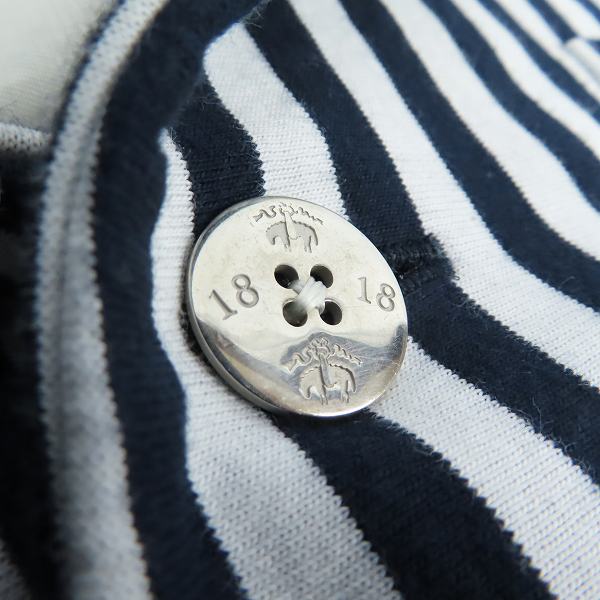 実際に弊社で買取させて頂いたBLACK FLEECE by Brooks Brothers/ブルックスブラザーズ ストライプ3Bジャケット ホワイト×ダークネイビー系/BB3の画像 6枚目