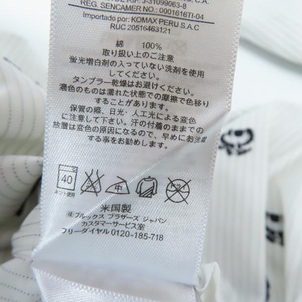 実際に弊社で買取させて頂いたBLACK FLEECE by Brooks Brothers/ブラックフリース ブルックスブラザーズ ロゴ長袖シャツ/BB3の画像 3枚目