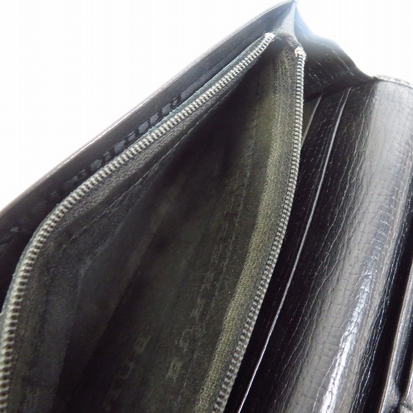 実際に弊社で買取させて頂いたBURBERRY/バーバリー 二つ折り 長財布/ウォレット シボレザーの画像 6枚目
