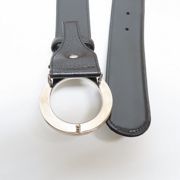 実際に弊社で買取させて頂いたBVLGARI/ブルガリ BBラウンドバックル シグネチャーロゴベルト 42/105の画像 2枚目