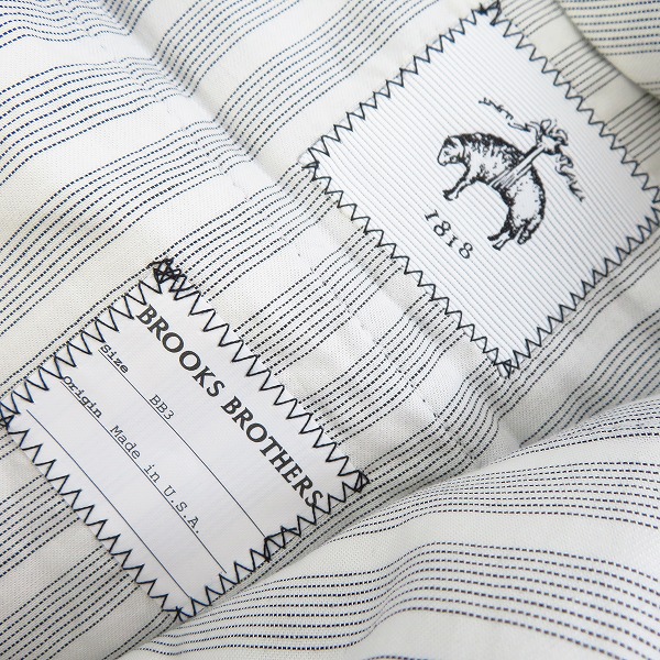 実際に弊社で買取させて頂いた【未使用】BROOKS BROTHERS/ブルックスブラザーズ ウールチェックパンツ ネイビー×ホワイト/BB3の画像 3枚目