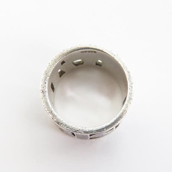 実際に弊社で買取させて頂いたHysterics/ヒステリックス ロゴデザイン シルバーリング 14号の画像 5枚目