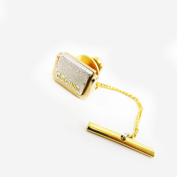 実際に弊社で買取させて頂いたCELINE/セリーヌ ロゴ入りタイピン ゴールド×シルバー