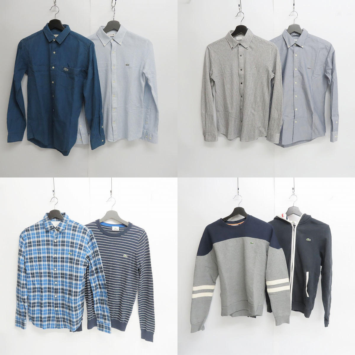 実際に弊社で買取させて頂いたLACOSTE/ラコステ ジップアップパーカー/シャツ等 8点セットの画像 1枚目
