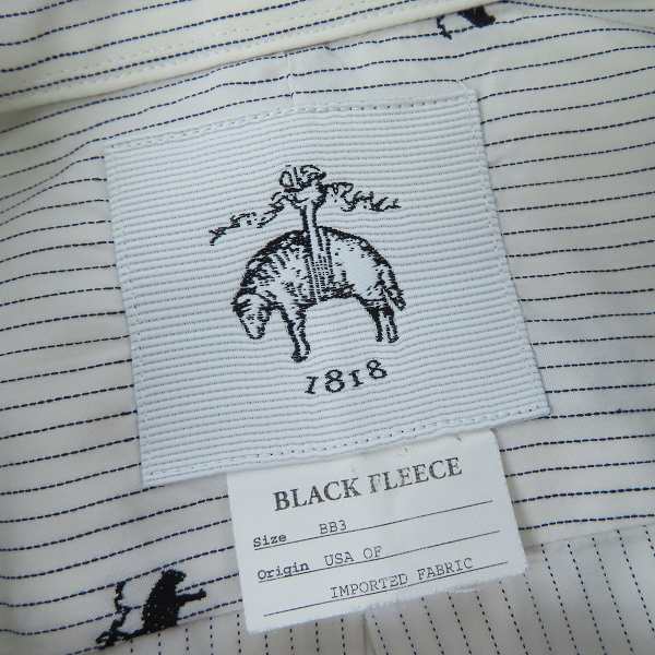 実際に弊社で買取させて頂いたBLACK FLEECE by Brooks Brothers/ブラックフリース ブルックスブラザーズ ロゴ長袖シャツ/BB3の画像 2枚目