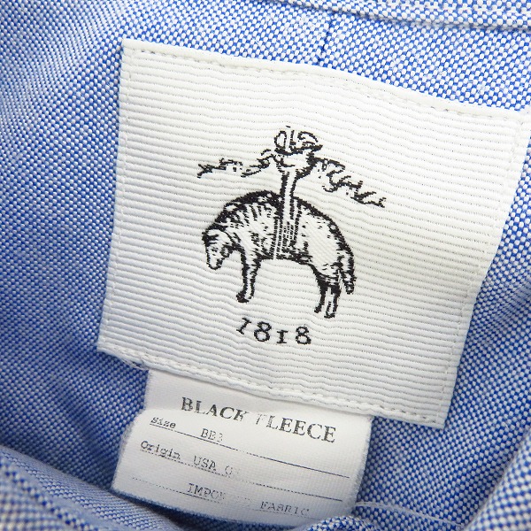 実際に弊社で買取させて頂いたBLACK FLEECE by Brooks Brothers/ブラックフリース ブルックスブラザーズ ボタンダウン半袖シャツ/BB3の画像 2枚目