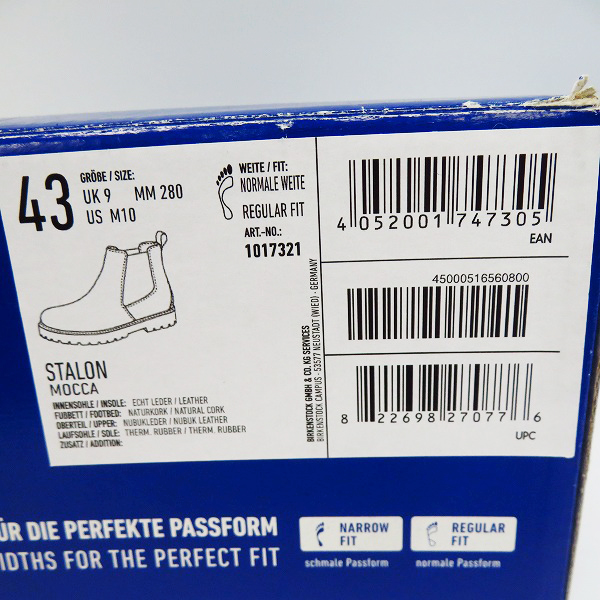 実際に弊社で買取させて頂いたBIRKENSTOCK/ビルケンシュトック Stalon 1017321/28.0の画像 8枚目