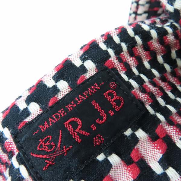 実際に弊社で買取させて頂いたR.J.B FLAT HEAD/フラットヘッド グレンチェックネルシャツ 40の画像 2枚目